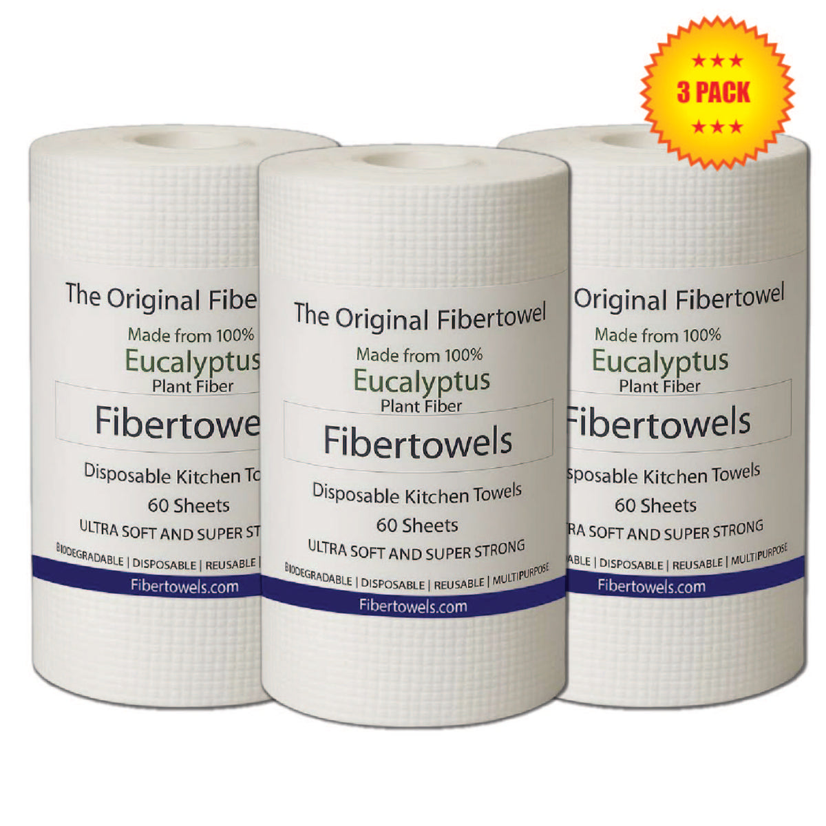 Disposable Kitchen Towels Rolls XL 12" x 10" 180ct